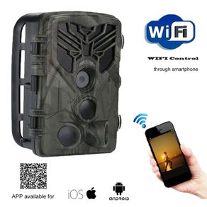 Hunting Trail Camera-WiFi Wildlife Camera With Night Vision Motion Activated Outdoor Trail Camera Trigger Wildlife Scouting