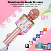 Karaoke Microphone Wireless Bluetooth Speaker Handheld KTV Player Mic Party Gift