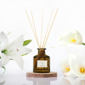 Pristine Reed Diffuser | Lily & Jasmine | Garden Scent | Essential Oil | 50ml | Fragrance Home Aroma Gift for Decoration