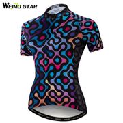 Weimostar Quality Cycling Jersey Pro Team Women Short Sleeve mtb Bike Jersey Shirt Summer Ladies Bicycle Clothing Ropa Ciclismo