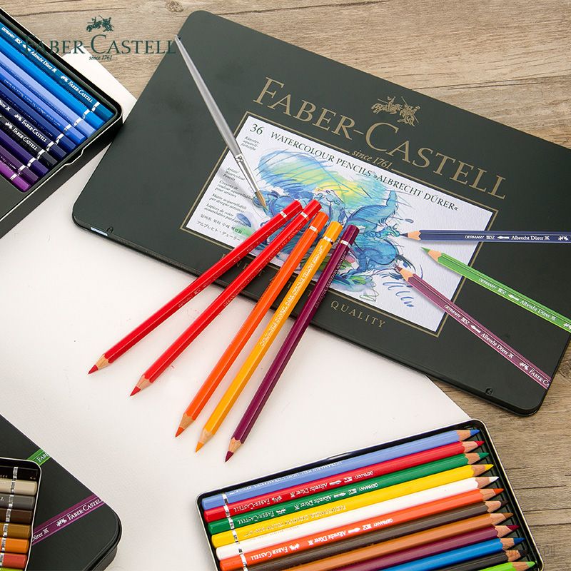 Faber Castell Color Pencil Oily Pastel Pencils 12/24/36 Colors Set Castle  Series Art Supplies Colored Pencils Student Stationery - AliExpress