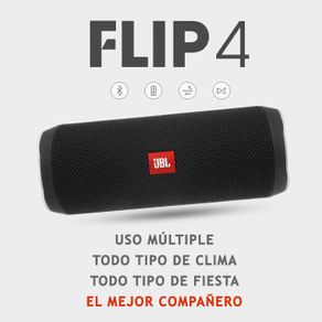 JBL Flip 4 Powerful Bluetooth Speaker, Mini Portable, Wireless, Waterproof BT Speaker with Bass and Stereo Music Perfect Travel