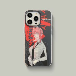 Anime Chainsaw Man Makima Phone Case Cover for IPhone 11 12 13 14 Pro Max Shockproof Cases for IPhone 14 Pro Max Case