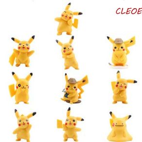 CLEOES Pokemon Pikachu Doll Cute Japanese Anime Model Toys Toy Figures Doll Toys Cake Decoration Blind Box Toy