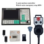 USB controller SMC5-5-N-N CNC 5-axis offline Mach3 500KHz G-Code 7-inch large screen 6-axis emergency stop handwheel MPG