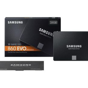 SAMSUNG SSD 860 Evo Series SSD 500GB Up to 550MB/sec Sequential Read Up to 520MB/sec Sequential Write
