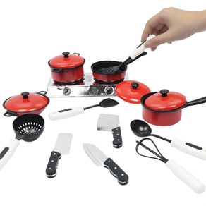 13Pcs Kitchen Toy Set Children's Kitchen Cookware Tableware