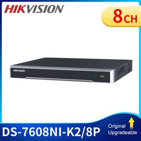 Original Hikvision 4K NVR 8CH POE DS-7608NI-K2/8P Surveillance Video Recorder DVR H.265+ Support Android App