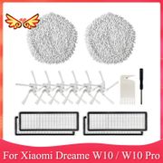 Accessory Kit for  Dreame W10 / W10 Pro Robot Vacuum Cleaner HEPA Filter Side Brush Mop Cloth Replacement Parts