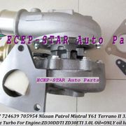 Oil Cooled Turbo GT2052V 724639 705954 724639-5006S Turbocharger For NISSAN Patrol Mistral Y61 Terrano II ZD30DDTI ZD30ETI 3.0L