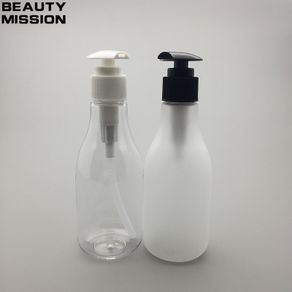 BEAUTY MISSION 200ML Spiral Lotion Pump Bottle,clear Plastic Cosmetic Container,Empty Shampoo Sub-bottling,Essence Oil Bottle