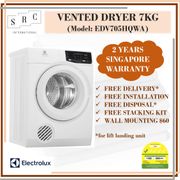 Electrolux EDV705HQWA UltimateCare 500 Venting Dryer 7kg