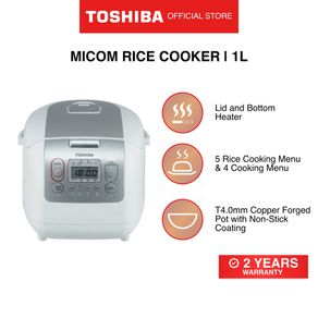 Toshiba 1.0L Digital Rice Cooker RC-10DR1NS