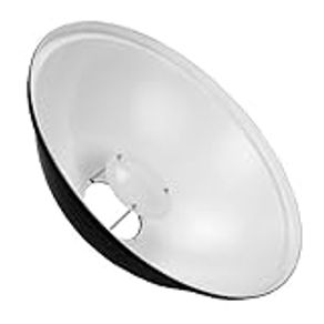 Fotodiox Pro 22in (55cm) All Metal Beauty Dish with Multiblitz Profilux Insert - Soft White Interior
