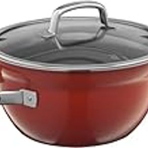 WMF Fusiontec Mineral Cooking Bowl 24cm w. lid Red