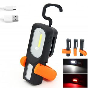 LED COB Work Light Hand Torch Flashlight Flash light Lamp USB Rechargeable Magnetic Powerful Camping Tent Lantern Hook Magnet