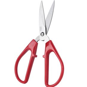 Deli Red Color Stainless Steel Home Tailor Scissors Home Kitchen Knife Cutter Paper Cutting Tool Business Office Stationery