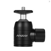 Wowo Andoer Tripod Ball Head 360 Degree Swivel Compatible with DSLR Camera Tripod Selfie Stick Monopod