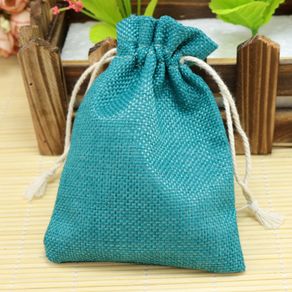 10pcs Random Small Bags 10x14cm Wedding Drawstring Gift Bag