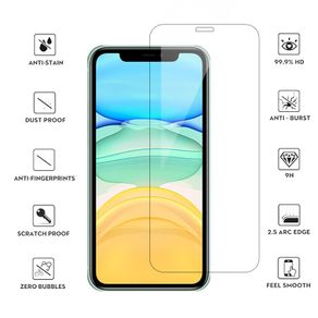 Full Cover Tempered Glass For iPhone 11 12 13 Mini Pro Max X XS XR XSMax 8 7 6 6S Plus 5 5S SE Screen Protector Film