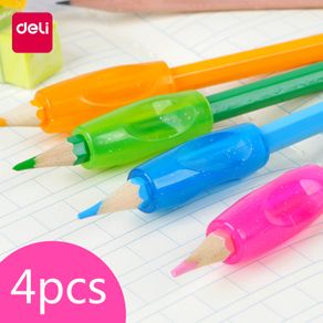 Deli  Pencil Grip Children Pencil Holder Non-toxic Pen Grip Student Writing Aid Posture Correction Tools Office School Supplies