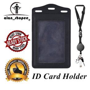Badge Holder with Zipper, Life-Mate PU Leather ID Badge Card