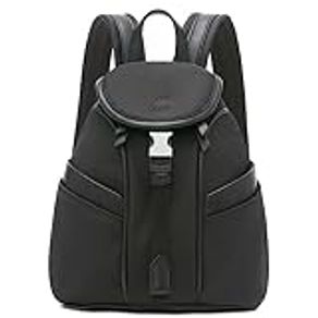 Calvin Klein Women's Shay Organizational Mini Backpack, Black/Silver, One Size