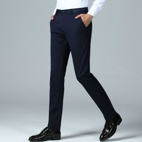 Suit Pants Brand Clothing Business Trousers Mens Casual Slim Fit Dress Pants Classic Straight Fashion Office Trousers Men Pants