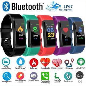 ID115Plus Smart Bracelet Sport Bluetooth Wristband Heart Rate Monitor Smart Band