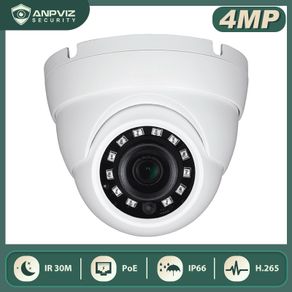 Anpviz(Hikvision Compatible) 4MP Dome POE IP camera Home/Outdoor Security H.265 Night Vision IP66 CCTV Video Surveillance Cam