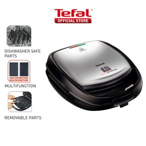 Tefal Snack Time w/Waffle Panini Plates SW343