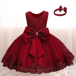 Baby Kids Girl Dress Party Birthday Lace Princess Clothes
