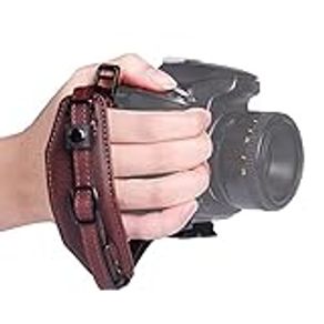 Lynca DSLR Camera Leather Wrist Strap Comfort Padding with Quick Release Plate, Superior Hand Grip Stability and Security | for All DSLR SLR and Digital Cameras