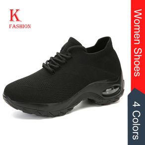 Women's Walking Shoes Fashion Air Cushion Thick Bottom Sneakers