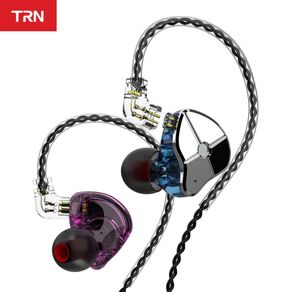 TRN ST1 1DD+1BA Hybrid In Ear Earphone HIFI DJ Monitor Running Sport Earphone Earplug Headset With 2Pin Detachable Cable
