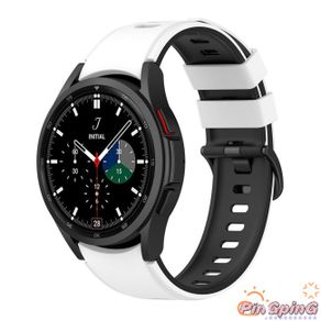 PING Watch Band Wristband Compatible For Samsung Galaxy Watch5 Watch4 Classic Dual-color Sports Silicone Strap