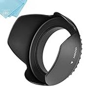 72mm Digital Tulip Flower Lens Hood For Canon EF-S 18-200mm f/3.5-5.6 IS Standard Zoom Lens+ Cap Keeper + MicroFiber Cleaning Cloth