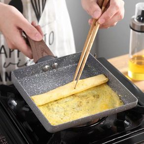 Coat Japanese Aluminum Alloy Omelette Pan Non-Stick Frying Pan Fry Egg Pan Pancake Pot Cookware