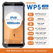 OUKITEL WP5 5.5 Inch 4G Rugged Smartphone IP68 Waterproof MT6761 Quad Core Mobile Phone 4GB 32GB 8000mAh Cellphone Triple Camera