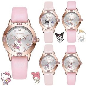 Reloj Mujer New Pink Stitch Watches For Women Leather Quartz