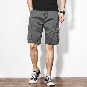 Summer Cargo Shorts Men Work Shorts Male Bermudas Short Trousers