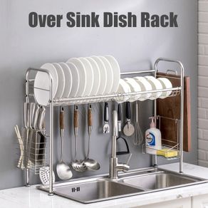 Sink Drain Rack, Retractable Sink Drain Rack, Sink Dish Drain Rack,  Expandable Dish Drying Rack, Over Sink Dish Drying Rack, Stainless Steel  Sink Strainer Drain, Telescopic Drain Basket With Adjustable Armrest,  Kitchen