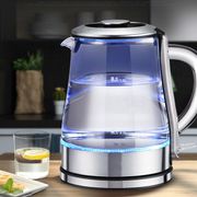 NEW Electric kettle mini household large capacity 304 stainless steel automatic powered glass boiler