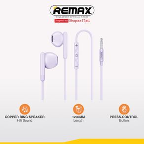 [Remax Audio] RM-522 AUX 3.5mm wired Earphone For call & music