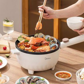 220V Electric Hot Pot Multicooker Household Non-stick Cooking Machine  Frying Pan Pot 5L Double-flavor Hot Pot 3L Single Pot