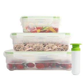 Vacuum Seal Containers Pump  Plastic Food Vacuum Storage Box - 500ml  1400ml 3000ml - Aliexpress