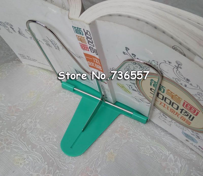 Portable Metal Book Stand Book Holder Adjustable 5 Angles Bookstand  Document Holder Bookshelf Reading Accessories Tool for Music Book Document