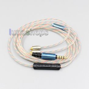 LN005064 Mic Remote Volume Earphone Cable For Shure se215 se315 se425 se535 Se846 Iphone/Android