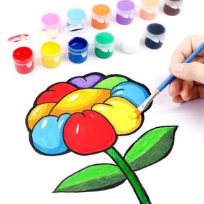 12 Colors Professional Acrylic Paints 75ml Tubes Drawing Painting Pigment  Hand-painted Wall Paint For Artist Diy - Acrylic Paints - AliExpress