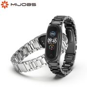 For Mi Band 5 4 3 Strap Metal Wristbands Stainless Steel Bracelet for Xiaomi Mi Band 5 4 Strap Correa Wrist Bands Pulsera